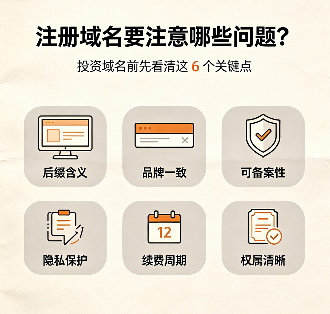 注册域名要注意哪些问题？注册域名有哪些规定？