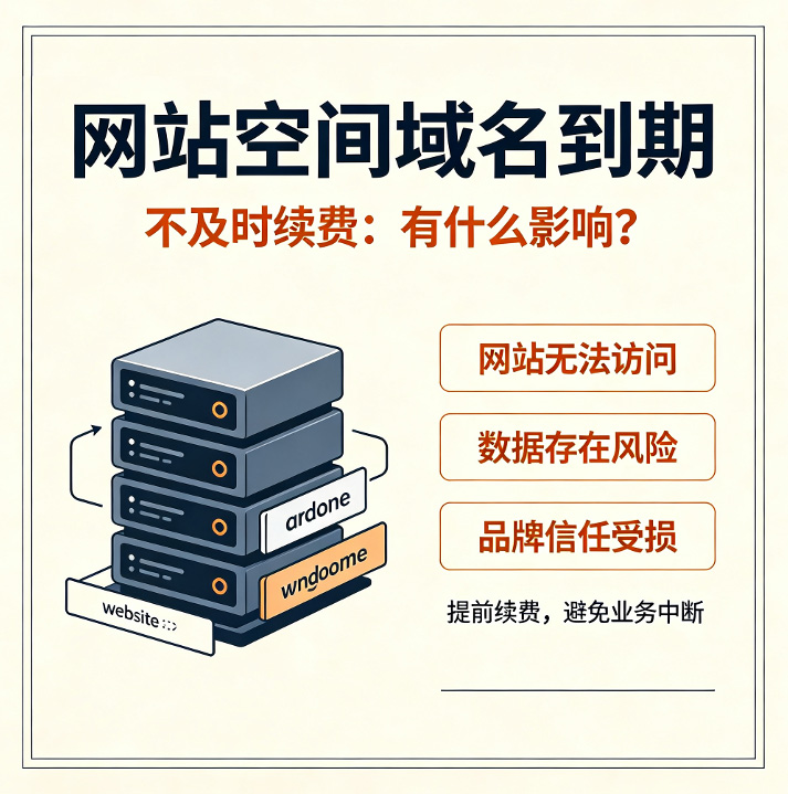 网站没续费有什么影响
